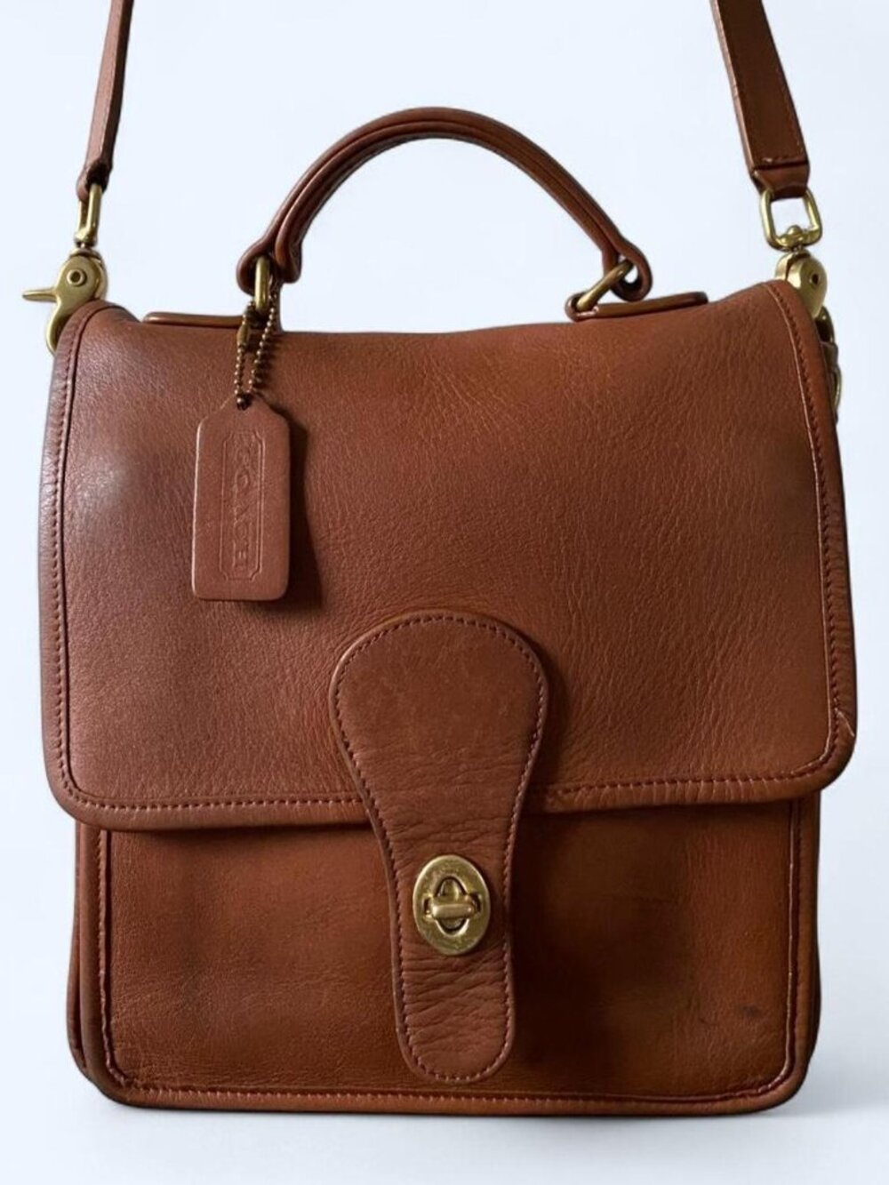 Vintage Coach Station Bag No. 5130 British Tan